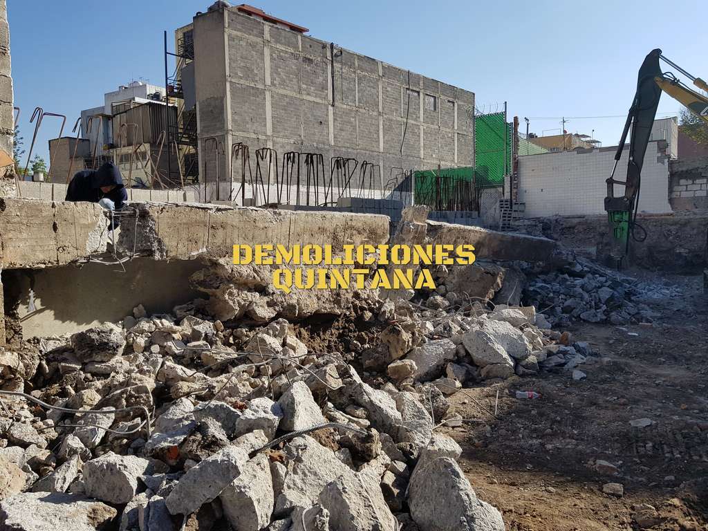 Demolición y excavación realizada en Delegación Benito Juárez, Ciudad de ...