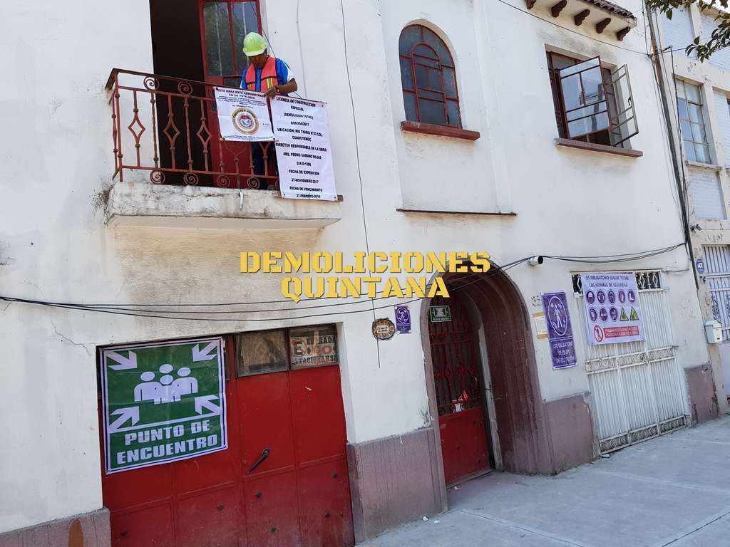 Demolición realizada en calle Río Tigris, Ciudad de México, Alcaldía Cuau...